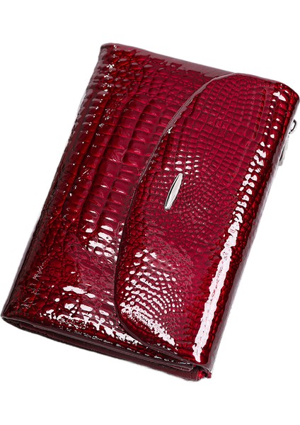 Hakiki Deri, Uzun Cüzdan, Geniş Kapasite, Çoklu Kart Yuvası, Kadın Clutch, Rugan (Yurt Dışından)