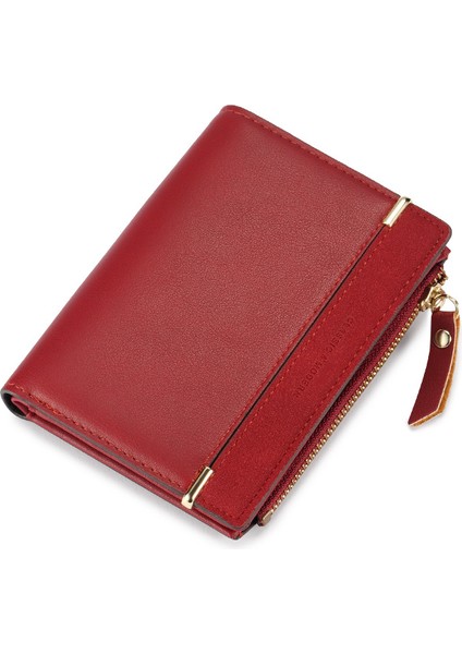 Kadın Kısa Cüzdan Bozuk Para Cüzdanı Cüzdan Klipsi (Yurt Dışından)