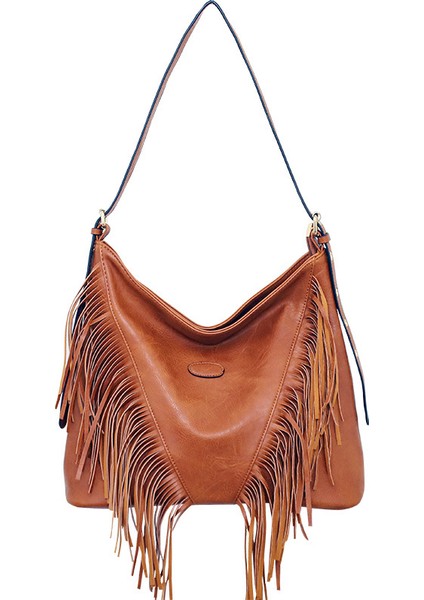 Büyük Kapasiteli Tek Omuz Crossbody Püsküllü Çanta Kadın Çantaları (Yurt Dışından)