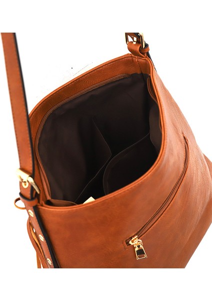 Büyük Kapasiteli Tek Omuz Crossbody Püsküllü Çanta Kadın Çantaları (Yurt Dışından) modelleri