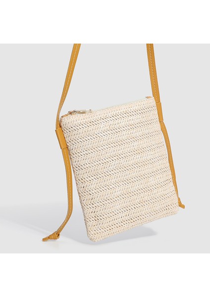 Hasır Tek Omuz Çapraz Çanta Kadın Dokuma Çanta (Yurt Dışından) fiyatları