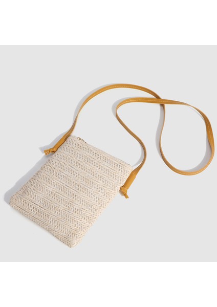 Hasır Tek Omuz Çapraz Çanta Kadın Dokuma Çanta (Yurt Dışından) fırsatları