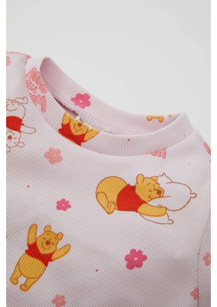 Kız Bebek Pijama Takımı Disney Winnie The Pooh Fitilli Uzun Kollu Üst Uzun Alt D1810A524AU