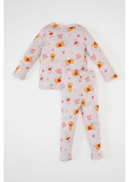 Kız Bebek Pijama Takımı Disney Winnie The Pooh Fitilli Uzun Kollu Üst Uzun Alt D1810A524AU