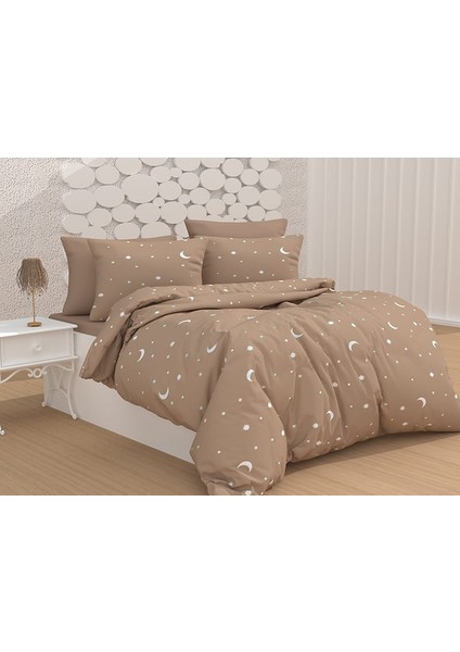 Evimce Linens Cappucino Moon Çift Kişilik  Nevresim Seti