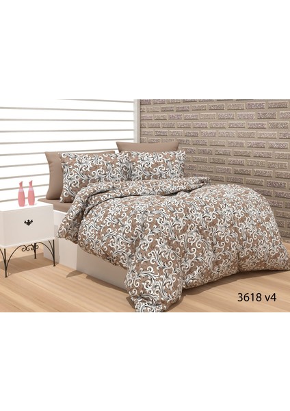 Evimce Linens Cappucino Sarmal Çift Kişilik  Nevresim Seti