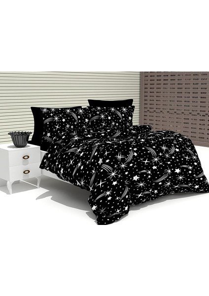 Evimce Linens Dark Space Çift Kişilik  Nevresim Seti