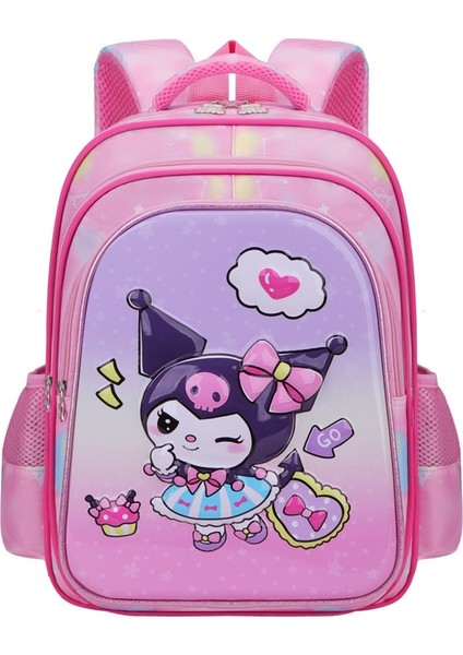 1-2-5. Sınıflar Için Ilköğretim Okul Çantaları Büyük Kapasiteli Çocuk Sırt Çantası Su Geçirmez 3D Kız Çantası (Yurt Dışından)
