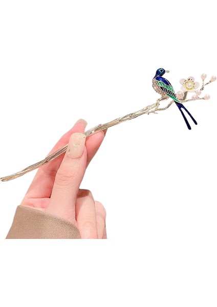 Antika Moda, Çiçek Saç Tokası, Püskül, Inci, Hanfu Cheongsam, Saç Tokası, Yüksek Dereceli Retro Adım, Kelebek Saç Tokası (Yurt Dışından)