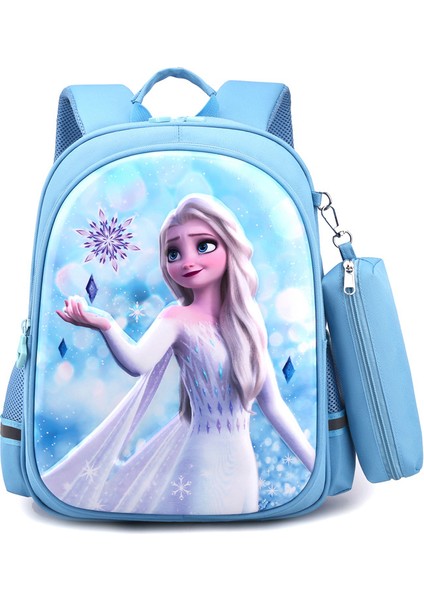Ilköğretim Okul Çantaları Kızlar 1-3 Sınıf Kızlar Elsa Elsa Prenses Işık Anaokulu Okul Öncesi Kız Sırt Çantası (Yurt Dışından)