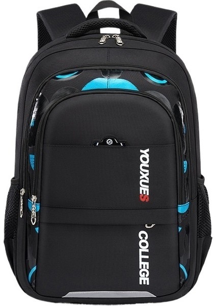 Ilkokul Öğrencisi Okul Çantası Çocuk Basit, Su Geçirmez, Çok Bölmeli, 3, 4, 5 ve 6. Sınıflardaki Ortaokul Öğrencileri Için Büyük Kapasiteli Sırt Çantası (Yurt Dışından)