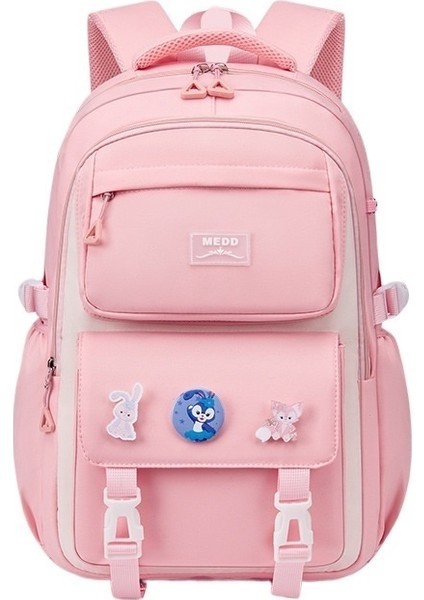 Kızlar ve Çocukların Yükünü Azaltan Ilkokul Çantası Altıncı Sınıf Oxford Kumaş Sırt Çantası Su Geçirmez (Yurt Dışından)