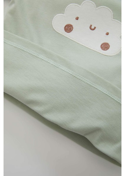 Kız Bebek Pijama Takımı Gökkuşağı Baskılı Uzun Kollu Üst Uzun Alt D1794A524AU