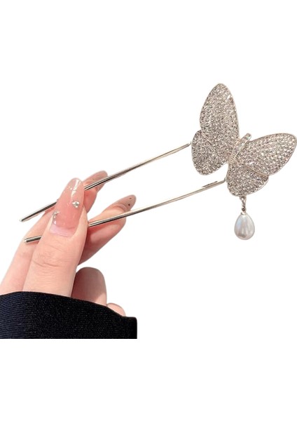 Yeni Inci U-Şekilli Firat Ekle Tarak Saç Tokası, Disk Saç Sabitleme Artefakt, Saç Tokası High-End Sense Yeni Çin Saç Tokası Şapkaları (Yurt Dışından)