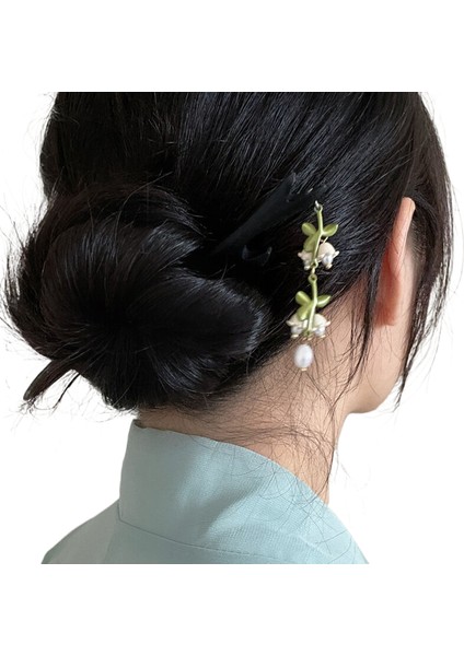 Yeni Çin Tarzı Yeşil Yeşim Saç Tokası, Üst Düzey Tasarım, Niş Antik Stil, Pan Saç Süsü, Kadın Yaz Net Kırmızı Başlık, Saç Tokası Gelgit (Yurt Dışından)