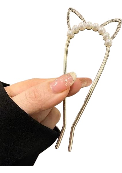 Yeni Inci U-Şekilli Firat Ekle Tarak Saç Tokası, Disk Saç Sabitleme Artefakt, Saç Tokası High-End Sense Yeni Çin Saç Tokası Şapkaları (Yurt Dışından)