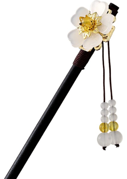 Mahkeme Tarzı, Abanoz Saç Tokası, Antik Stil, Hanfu Çiçekleri, Saç Tokaları, Ulusal Tarz, Püsküller, Adımlar, Sallanan Saç Tokaları, Antik Kostümler, Saç Aksesuarları (Yurt Dışından)