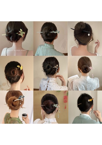 Yeni Çin Geometrik Çiçek Saç Tokası, Antik Stil Kızın Adım Sallamak Saç, Basit Modern High-End Saç Tokası Başlık (Yurt Dışından) fiyatları