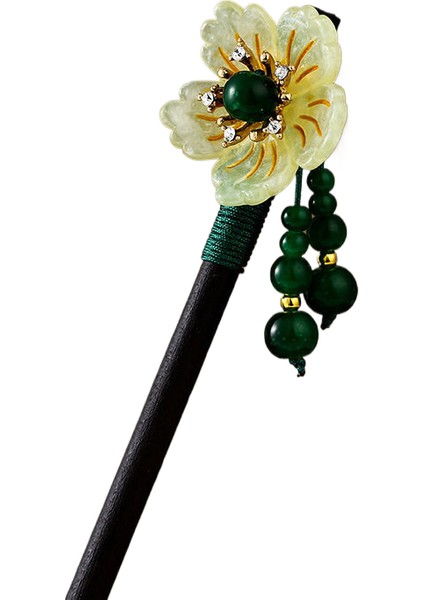Mahkeme Tarzı, Abanoz Saç Tokası, Antik Stil, Hanfu Çiçekleri, Saç Tokaları, Ulusal Tarz, Püsküller, Adımlar, Sallanan Saç Tokaları, Antik Kostümler, Saç Aksesuarları (Yurt Dışından)