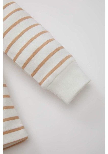 Erkek Bebek Pijama Takım Çizgili Uzun Kollu Üst Beli Lastikli Uzun Alt D1777A524AU indirimleri