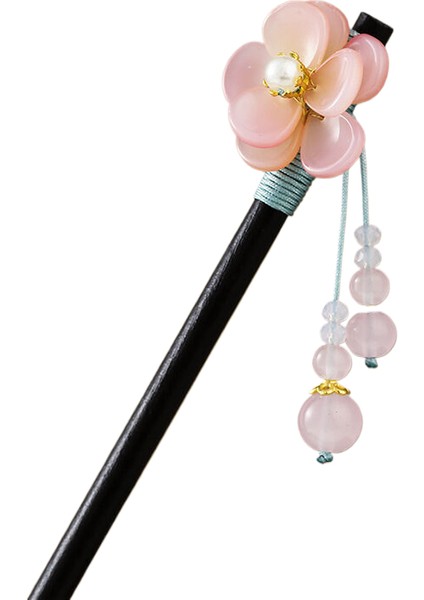 Mahkeme Tarzı, Abanoz Saç Tokası, Antik Stil, Hanfu Çiçekleri, Saç Tokaları, Ulusal Tarz, Püsküller, Adımlar, Sallanan Saç Tokaları, Antik Kostümler, Saç Aksesuarları (Yurt Dışından)