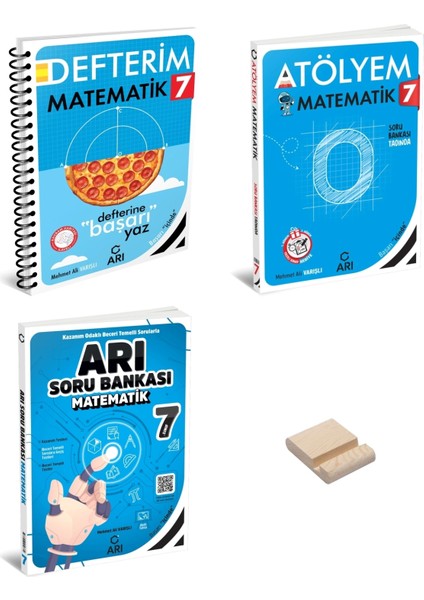 7. Sınıf Matematik Defterim Atölyem ve Arı Soru Bankası 3’lü Set