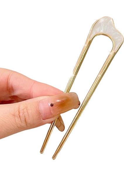 Yeni Inci U-Şekilli Firat Ekle Tarak Saç Tokası, Disk Saç Sabitleme Artefakt, Saç Tokası High-End Sense Yeni Çin Saç Tokası Şapkaları (Yurt Dışından)