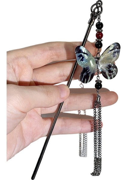 Yeni Çin Tarzı Yeşil Yeşim Saç Tokası, Üst Düzey Tasarım, Niş Antik Stil, Pan Saç Süsü, Kadın Yaz Net Kırmızı Başlık, Saç Tokası Gelgit (Yurt Dışından)