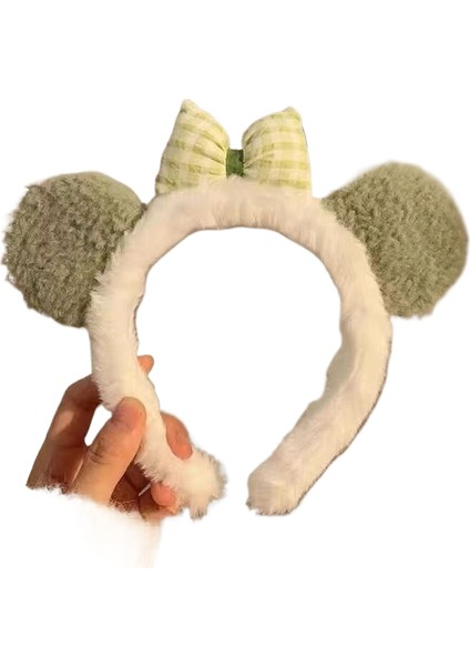 Kadınlar Için Sevimli Yüz Yıkama Özel Kafa Bandı 2023 Yeni Çizgi Şapkalar Saç Kravat Saç Kafa Bandı Peluş Saç Kravat Saç Tokası Kart Deliği (Yurt Dışından)