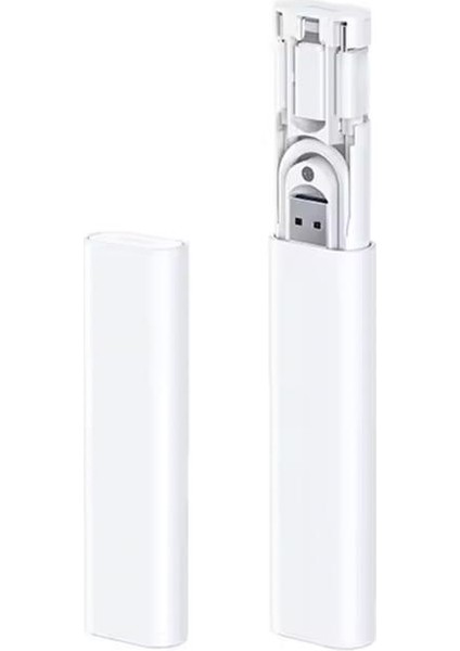 Tüm Cihazlar Için 6in1 60W Hızlı Şarj Kablo Seti Kutulu Seyahat Şarj Seti Iphone+ Type-C+Usb