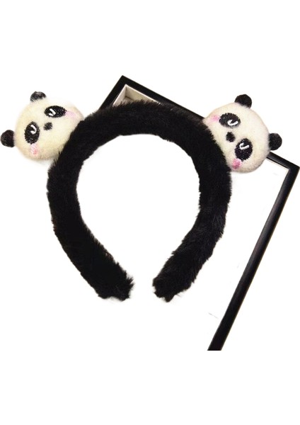 Kadınlar Için Sevimli Yüz Yıkama Özel Kafa Bandı 2023 Yeni Çizgi Şapkalar Saç Kravat Saç Kafa Bandı Peluş Saç Kravat Saç Tokası Kart Deliği (Yurt Dışından)