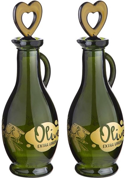 2'li Olive Extra Virgin Desenli Gagalı Model Yağlık 250 ml