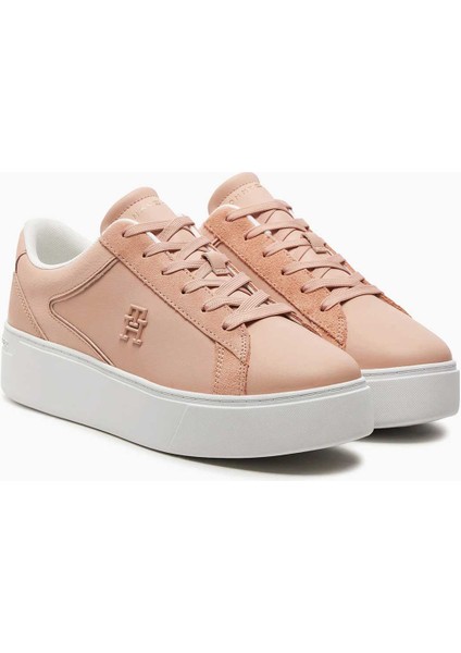 Platform Court Logolu Sneaker