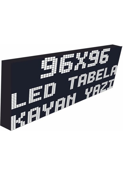 Sanec LED Tabela 96X96CM Tek Taraflı Beyaz Kayan Yazı-Wifi