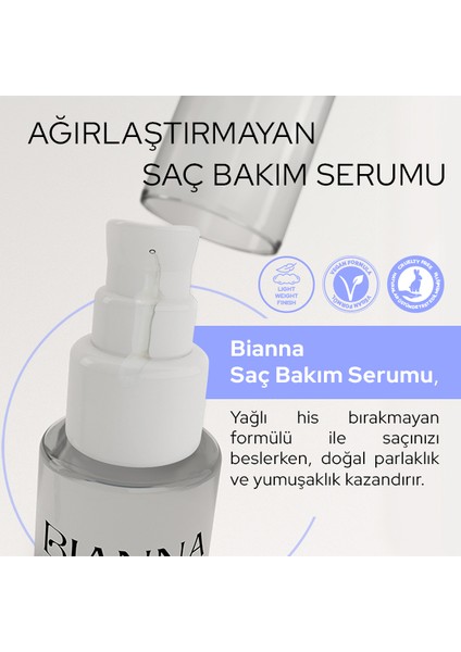 Argan Yağlı Saç Bakım Serumu Besleyici ve Onarıcı Etki Tüm Saç Tipleri - 75ML