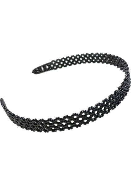 Basit Siyah Yüz Yıkama Kaymaz Dişli Plastik Kafa Bandı Patlama Preslenmiş Kafa Bandı Kore Versiyonu Yetişkin Kadın Saç Tokası Şapkalar (Yurt Dışından)