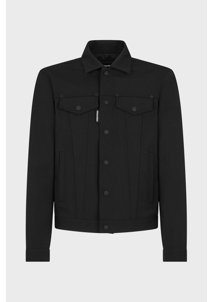 Logolu Streç Yünlü Slim Fit Bomber Kot Ceket Erkek Ceket S74AM1482 S40320 900 indirimleri