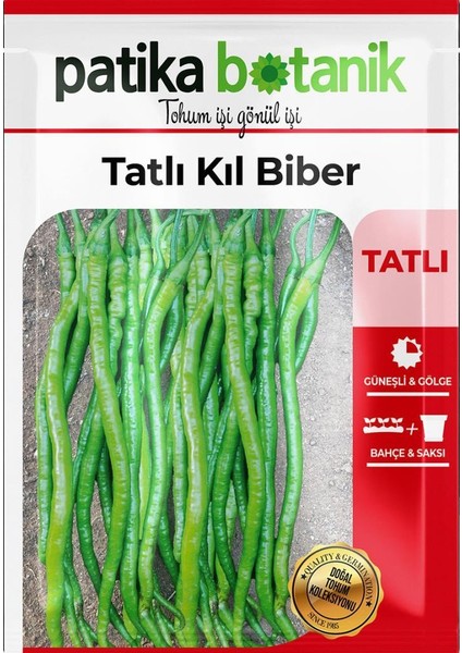 30 Adet Tatlı Kıl Biber Tohumu