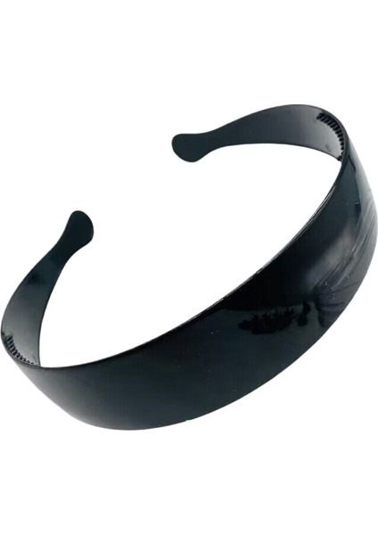 Basit Siyah Yüz Yıkama Kaymaz Dişli Plastik Kafa Bandı Patlama Preslenmiş Kafa Bandı Kore Versiyonu Yetişkin Kadın Saç Tokası Şapkalar (Yurt Dışından)