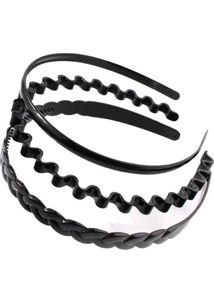 Basit Siyah Yüz Yıkama Kaymaz Dişli Plastik Kafa Bandı Patlama Preslenmiş Kafa Bandı Kore Versiyonu Yetişkin Kadın Saç Tokası Şapkalar (Yurt Dışından) fırsatları