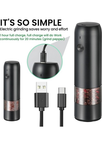 Elektrikli Biber ve Tuz USB Şarjlı Otomatik Değirmen (Yurt Dışından) indirimleri