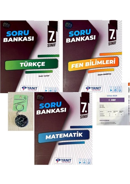 7.sınıf 3'lü Soru Bankası-Yeni-(Okyanus Yayınları Deneme+Açacaklı Anahtarlık)