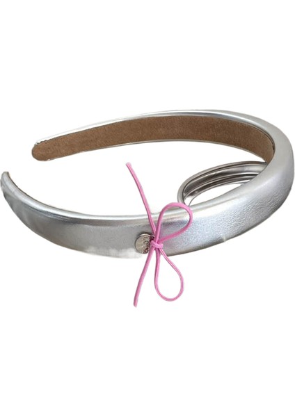 Gri Gümüş Kore Versiyonu Kafa Bandı Yaz High-End Sense Günlük Tatlı Kafa Bandı Saç Süs Doku Saç Deliği Yeni Stil (Yurt Dışından)