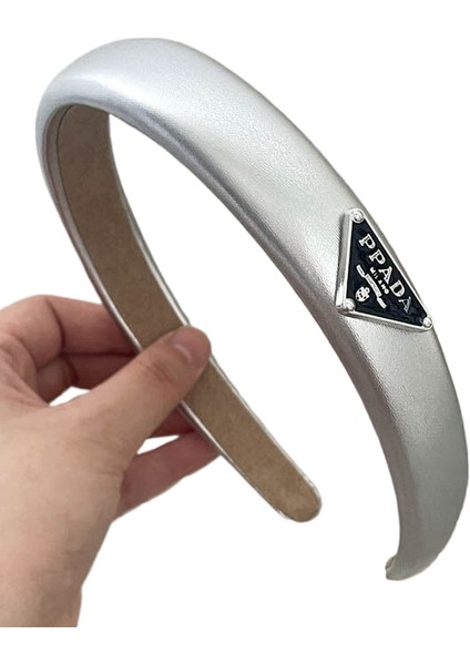 Gri Gümüş Kore Versiyonu Kafa Bandı Yaz High-End Sense Günlük Tatlı Kafa Bandı Saç Süs Doku Saç Deliği Yeni Stil (Yurt Dışından)