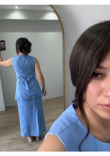 Bebe Mavisi Etek Yelek Takım indirimleri