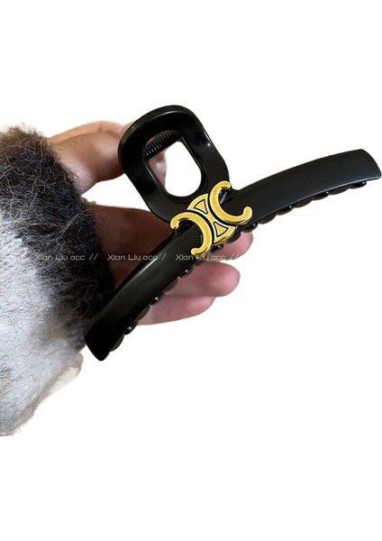 Büyük Boy Mat Kapma Klipsleri Ins Premium Başın Arkası Pan Saç Tokası Kadın Saç Hacmi Köpekbalığı Klip Saç Kartı (Yurt Dışından)