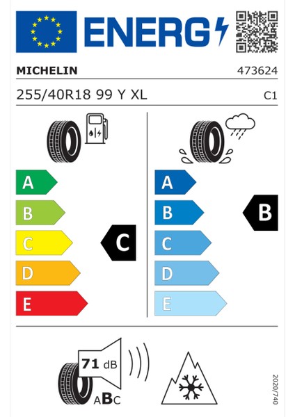 255/40 R18 99Y Xl Crossclimate 2 Oto 4 Mevsim Lastiği (Üretim Yılı: 2024)