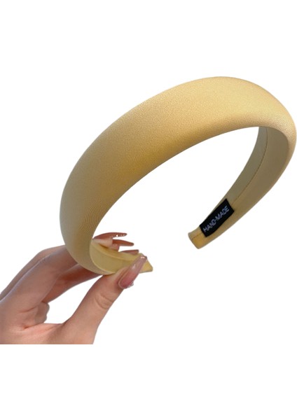 Saten Parlak Sünger Kafa Bandı Yeni Şeker Renk Yüksek Kafatası Kafa Bandı Düz Renk Çok Yönlü Yaz Gezisi Kadın Saç Aksesuarları (Yurt Dışından)