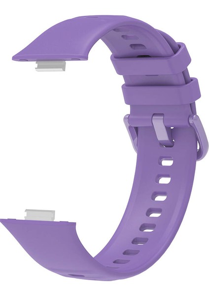 Huawei Watch Fit 3 Band Serisi Klasik Kordon Silikon Strap Kayış-Lila indirimleri