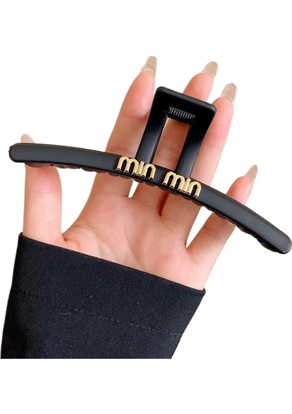 Büyük Boy Mat Kapma Klipsleri Ins Premium Başın Arkası Pan Saç Tokası Kadın Saç Hacmi Köpekbalığı Klip Saç Kartı (Yurt Dışından)